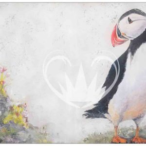 The Puffin A3 Posh Chalk Deluxe Decoupage from The House of Mendes, Created by Jonathon Marc Mendes