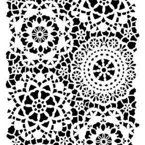 Posh Chalk Stencil Posh Hippy Lace Large