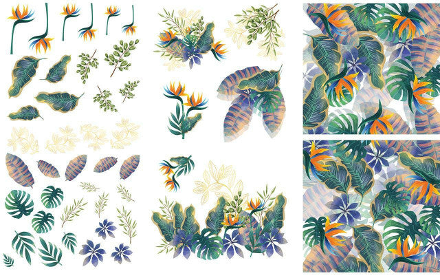 Tropical Leaves - Transfer