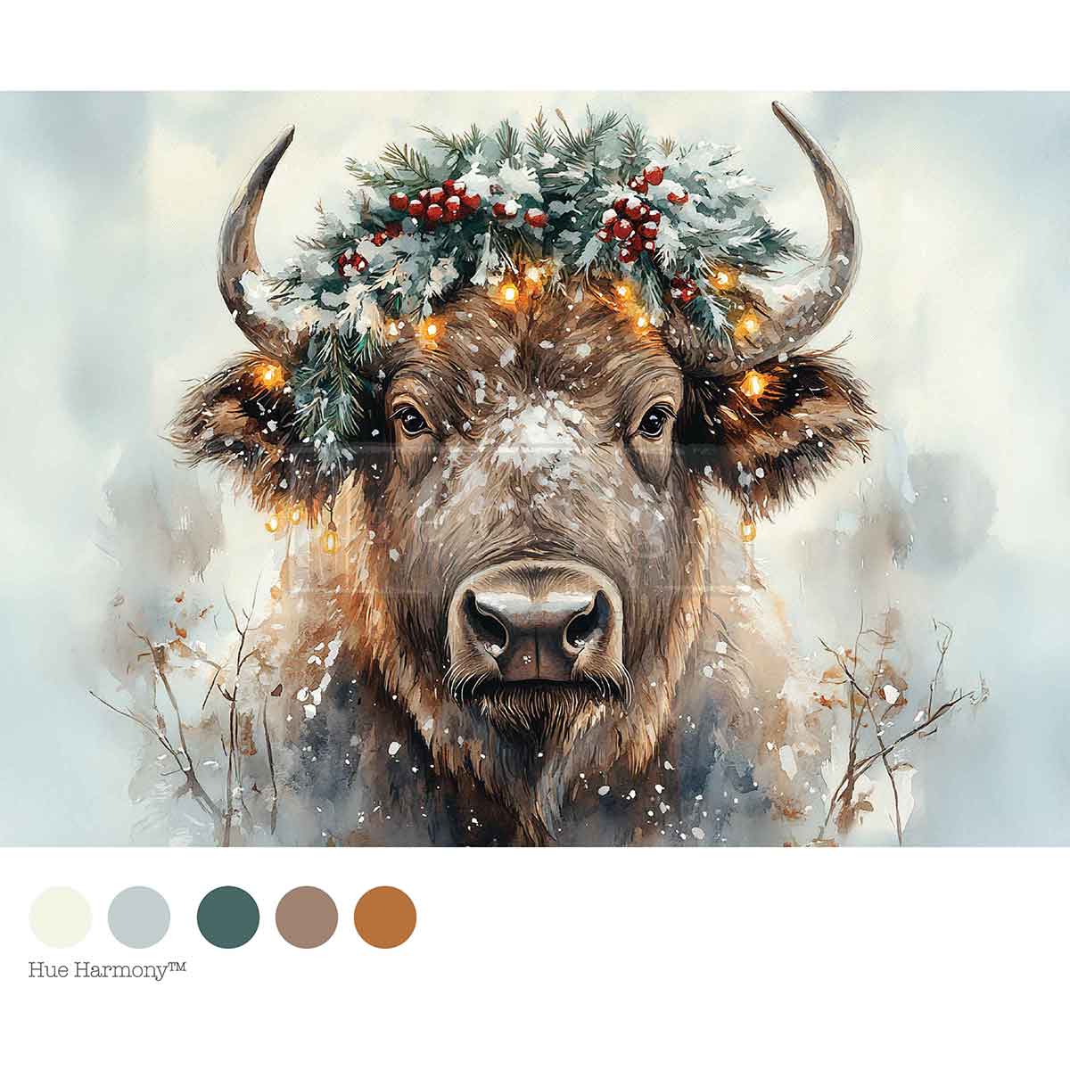 A4 DECOUPAGE – TWINKLE MOO – 1 SHEET, 8.27″X11.69″