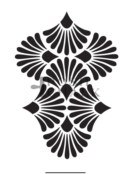 Posh Chalk Art Deco Pattern Stencil 30x40cm (PCS071)