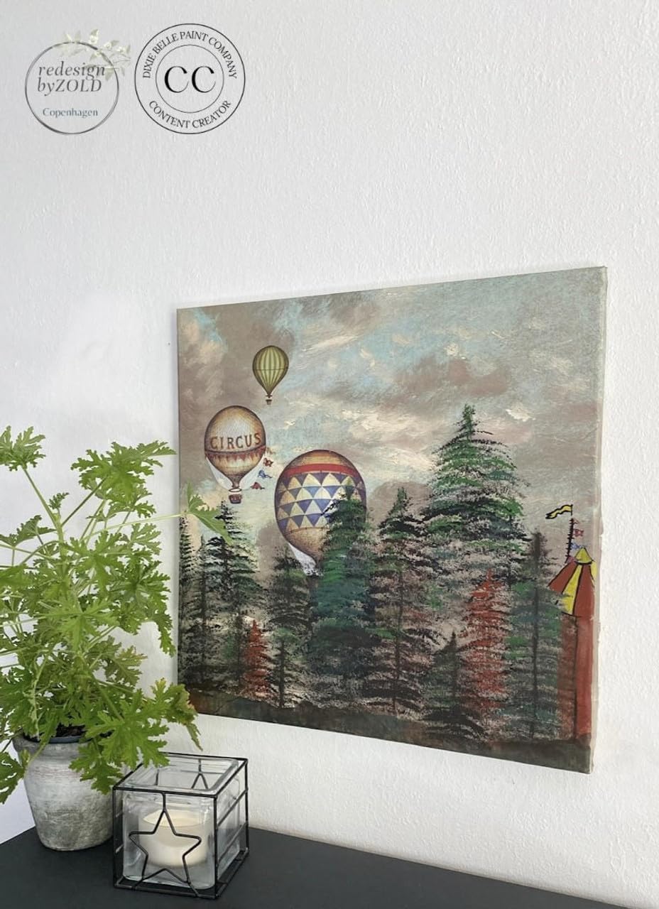 Hot Air Balloons & Clocks Transfer