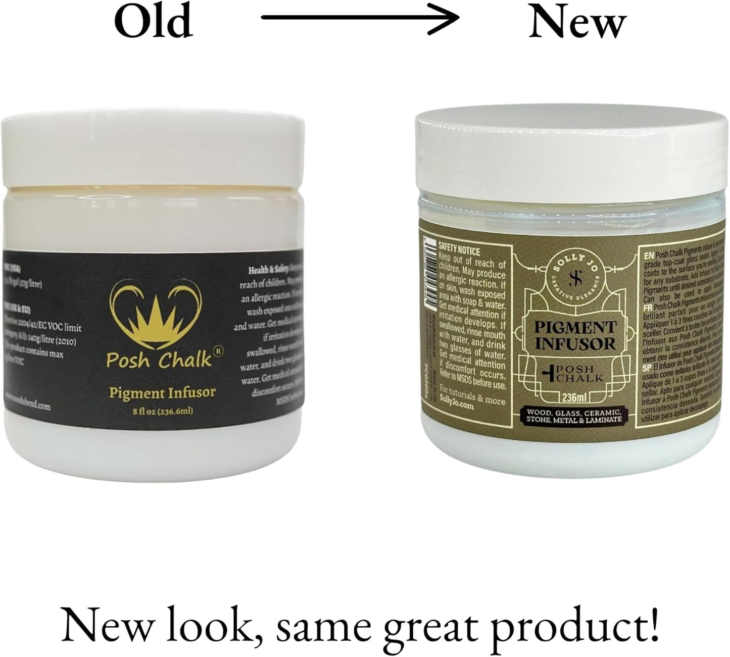 Posh Chalk Pigments Deluxe Infusor Top Coat Sealer 8 oz