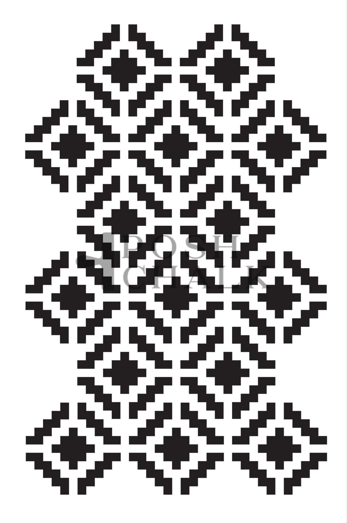 Posh Chalk Apache Small Stencil 19.5×29.7cm (PCS076)