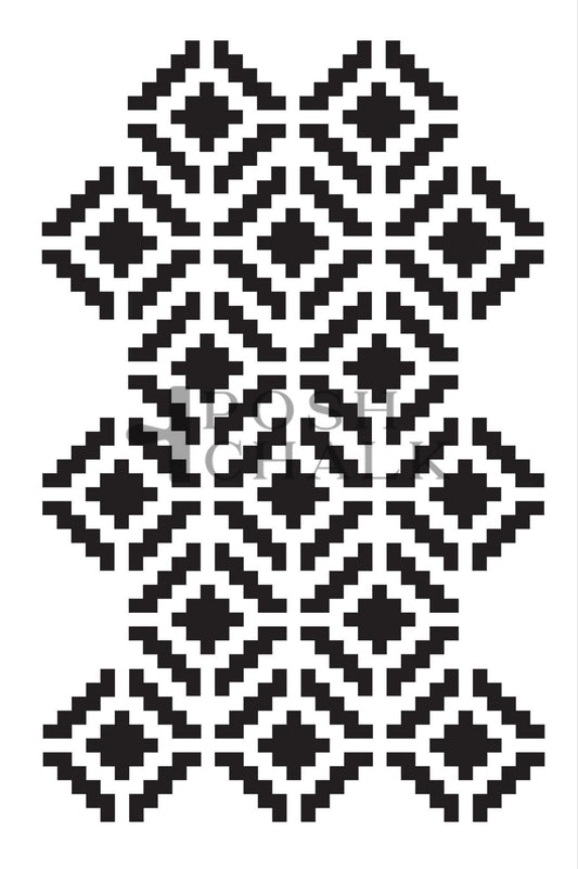 Posh Chalk Apache Small Stencil 19.5×29.7cm (PCS076)