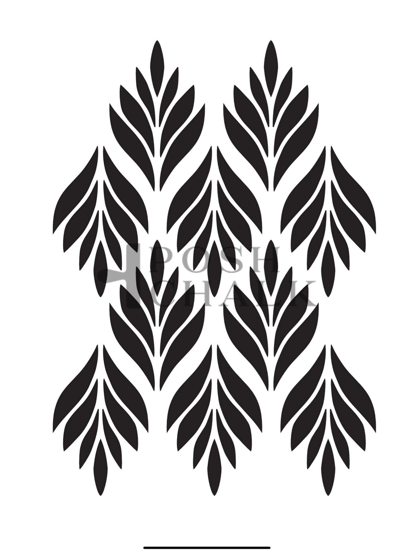 Posh Chalk Leaf Line Stencil 30x40cm (PCS070)