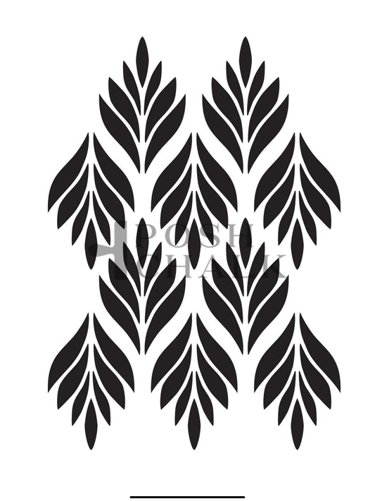 Posh Chalk Leaf Line Stencil 30x40cm (PCS070)