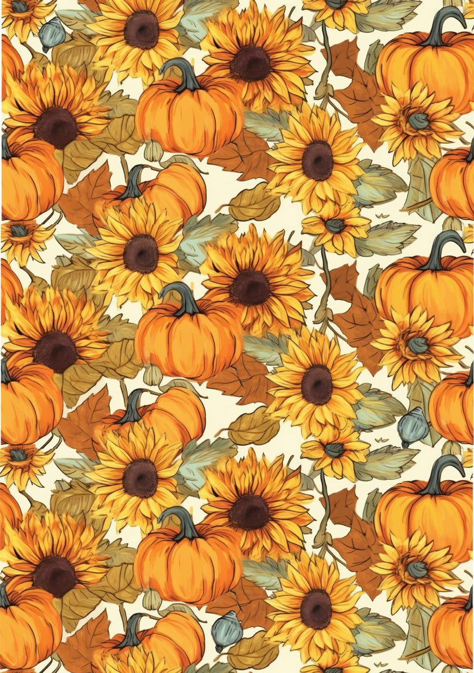 Pumpkin Patch A3 Rice Decoupage Paper 3 Sheets