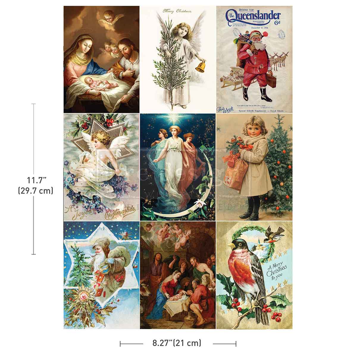 A4 TRANSFER – HOLY NIGHT – 1 SHEET, 8.3″X11.7″