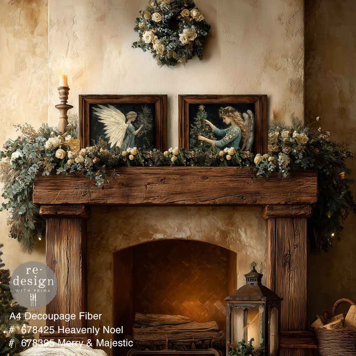 A4 DECOUPAGE – HEAVENLY NOEL – 1 SHEET, 8.27″X11.69″