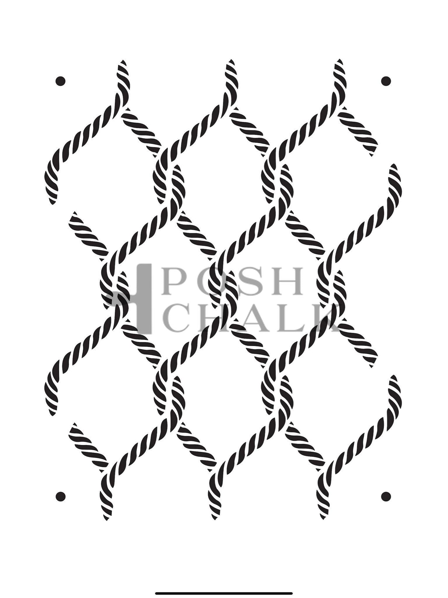 Posh Chalk Nautical Knots Stencil 30x40cm (PCS067)