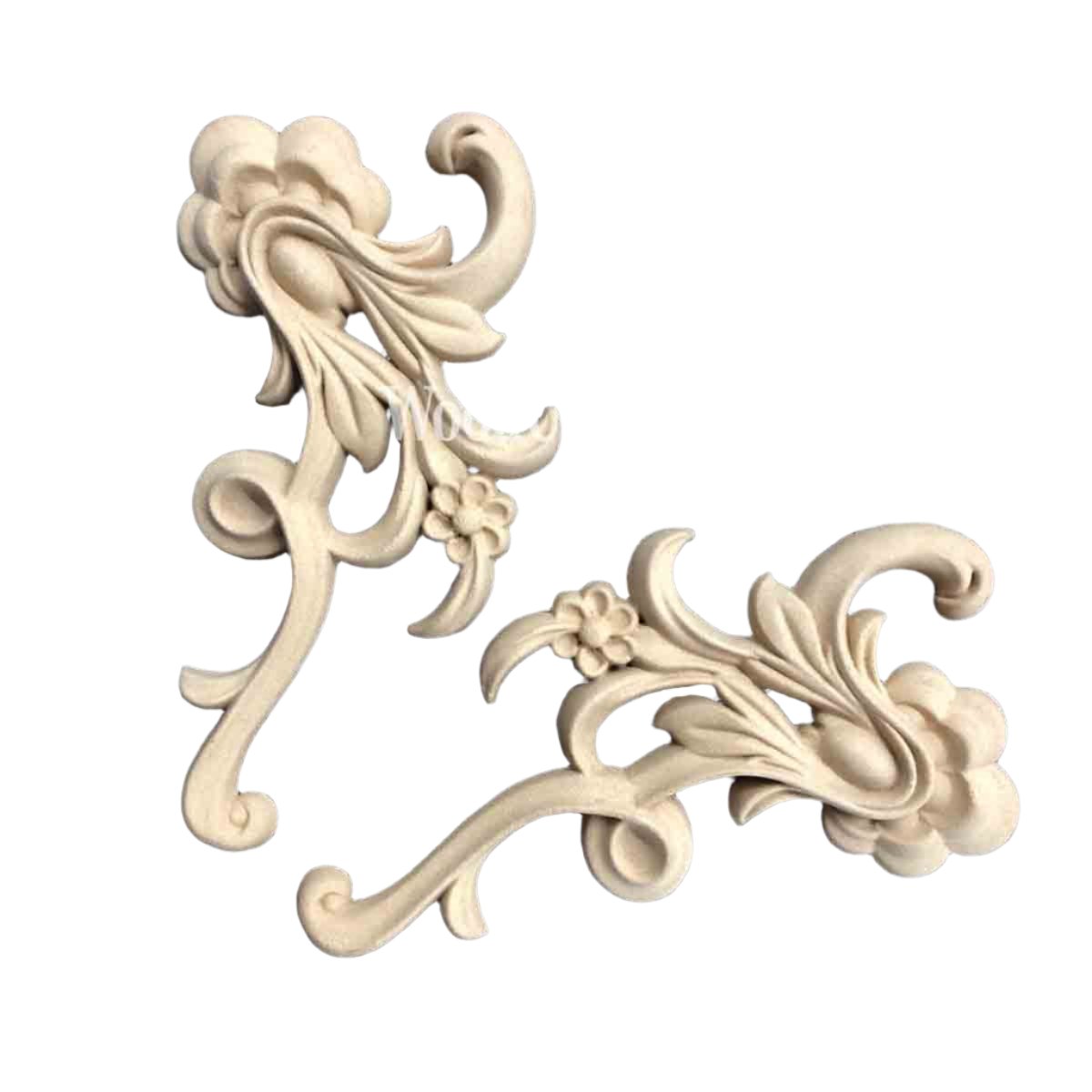 Decorative Floral Scrolls #WUB1388-9 (Set of 2)