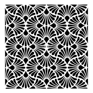 Posh Chalk Stencil Art Deco Fan