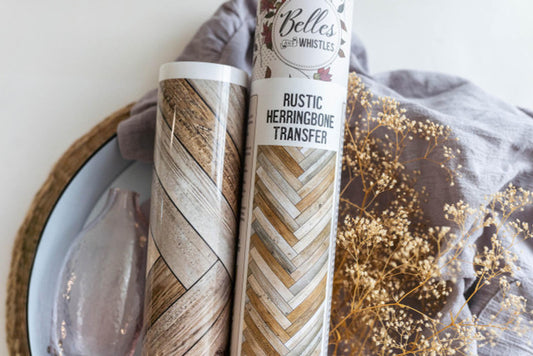Rustic Herringbone - Large Transfer