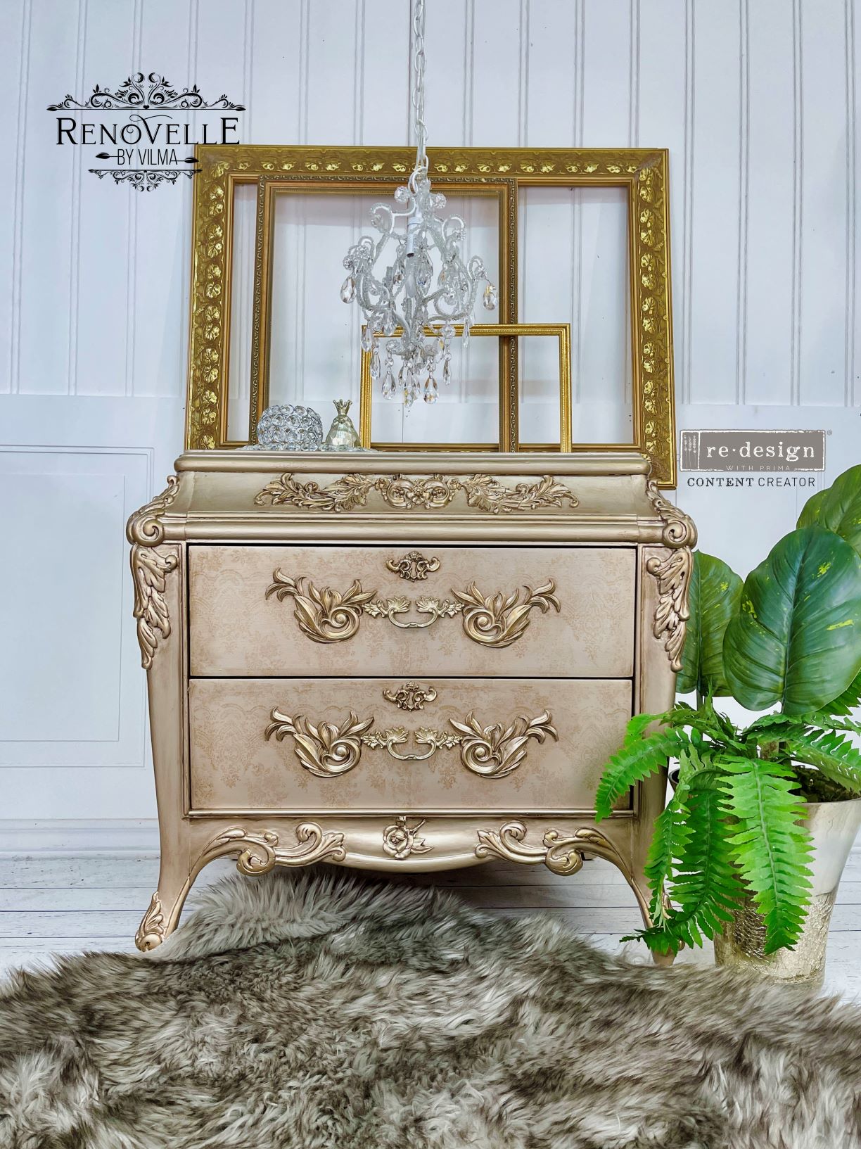 REDESIGN DECOR MOULDS® – ANTIQUE SCROLLS – 8″X5″, 8MM