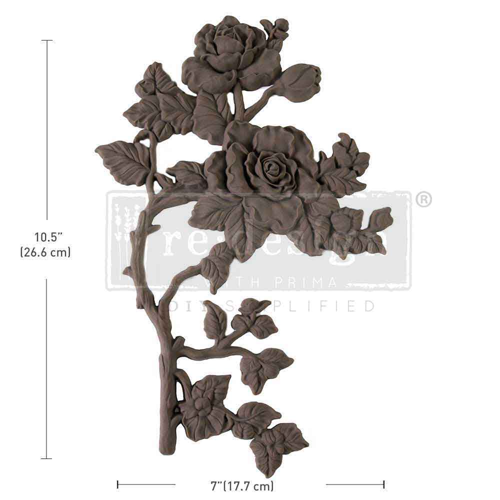 DECOR POLY – LUSH REVERIE LEFT – 10.5″X7″X0.5″ (26.7CMX17.8CMX1.3CM)