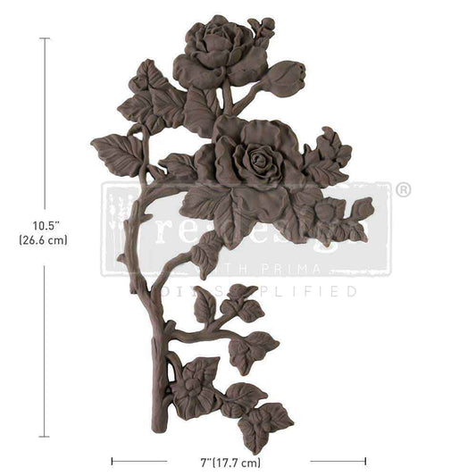DECOR POLY – LUSH REVERIE LEFT – 10.5″X7″X0.5″ (26.7CMX17.8CMX1.3CM)