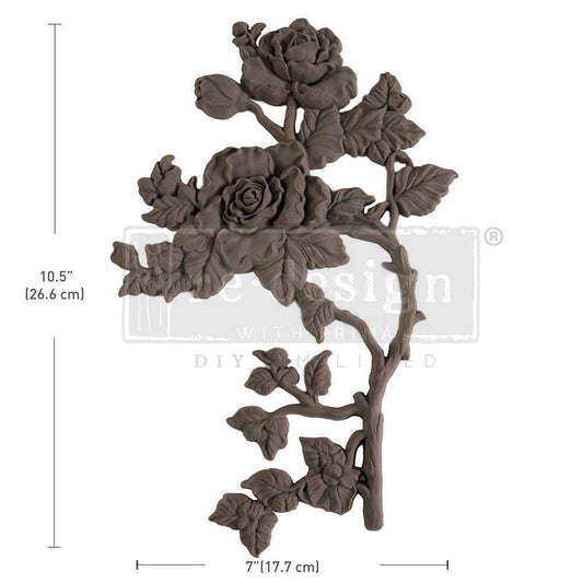 DECOR POLY – LUSH REVERIE RIGHT – 10.5″X7″X0.5″ (26.7CMX17.8CMX1.3CM)