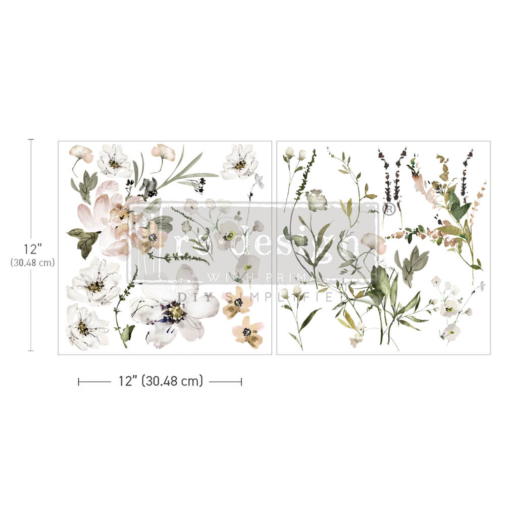 Maxi Transfers™ – Pastels Artistry – 2 sheets, 12″x12″