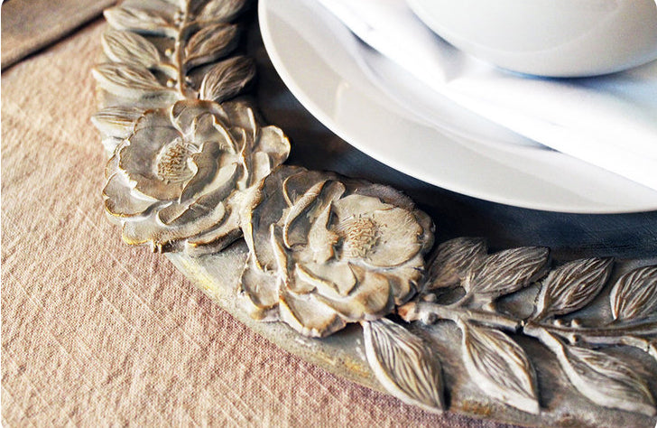 DECOR MOULDS® – LEAFY BLOSSOMS – 1 PC, 5″ X 8″