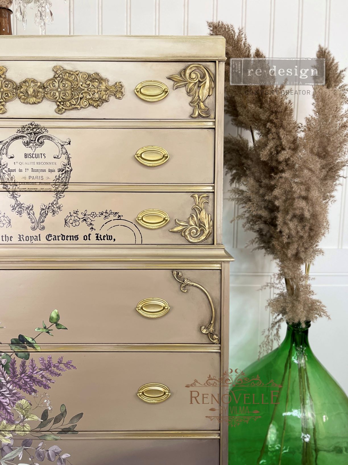 REDESIGN DECOR MOULDS® – ANTIQUE SCROLLS – 8″X5″, 8MM