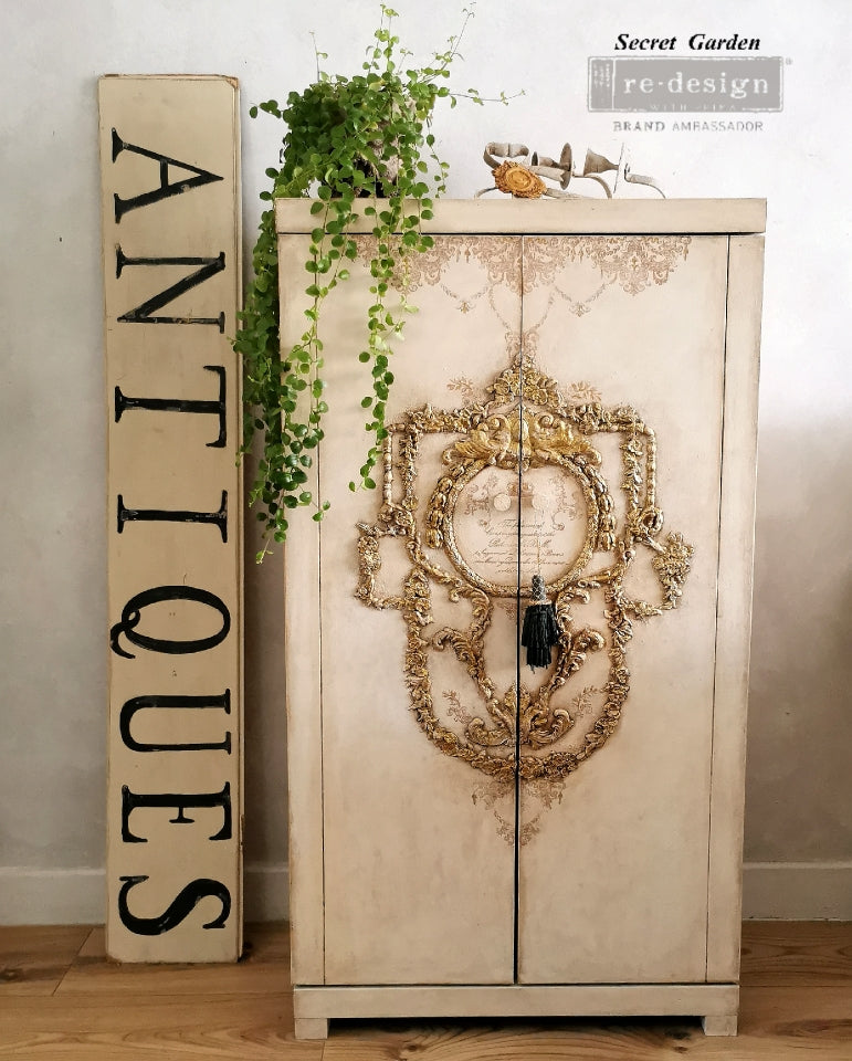 REDESIGN DECOR MOULDS® – DELICATE FLORAL STRANDS – 1 PC, 5″X10″