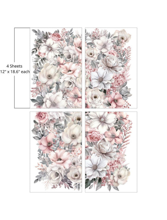 Soft Wintery Floral - Large