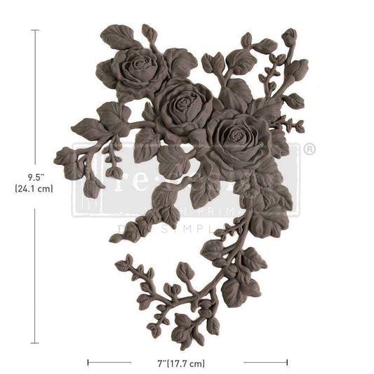 DECOR POLY – VELVET CASCADE RIGHT – 9.5″X7″X0.5″ (24.1CMX17.8CMX1.3CM)
