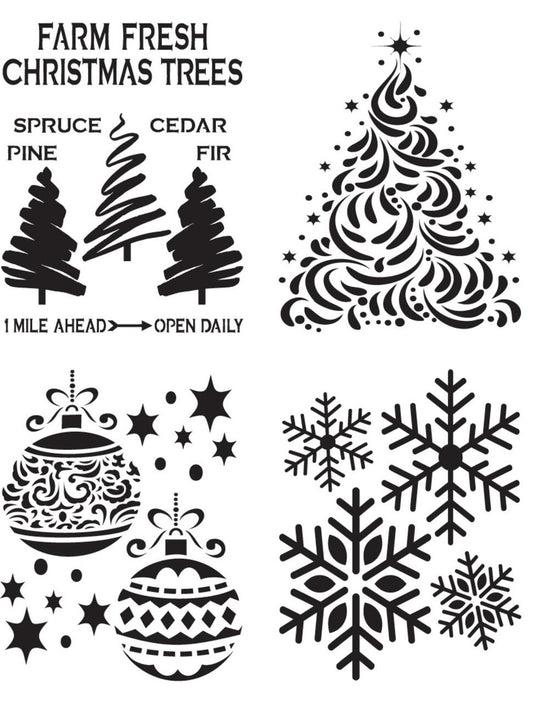 Holiday Joy - Stencil