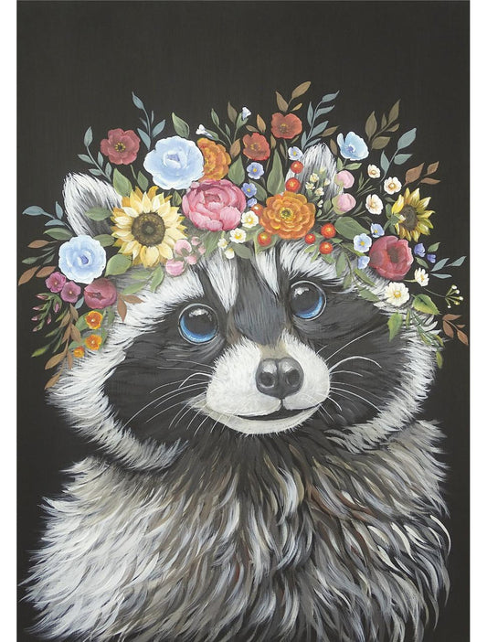 Clever Raccoon - A3 Rice Decoupage Paper