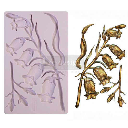 DECOR MOULDS® – SWEET BELLFLOWER – 1 PC, 5″ X 8″