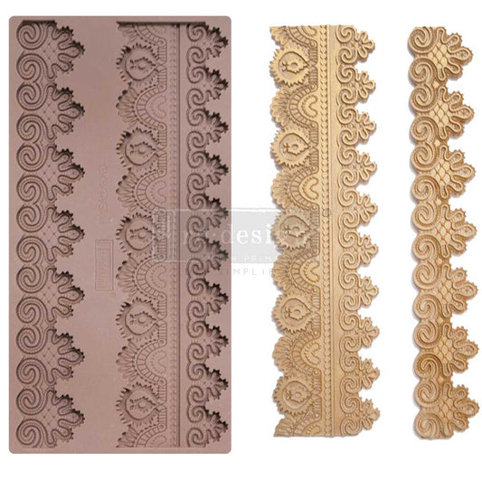 DECOR MOULDS® – BORDER LACE II – 1 PC, 5″X10″X8MM