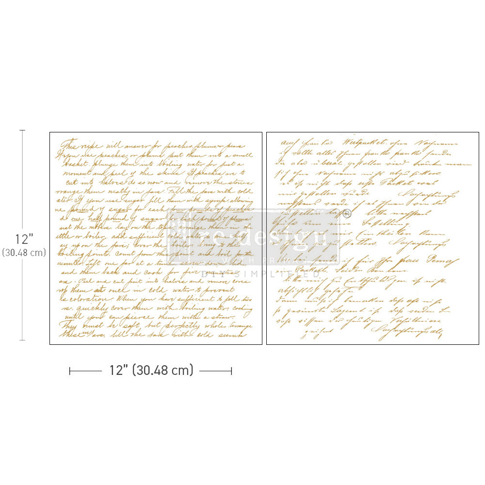 Maxi Transfers® – Sweet Notes – 2 sheets, 12″x12″