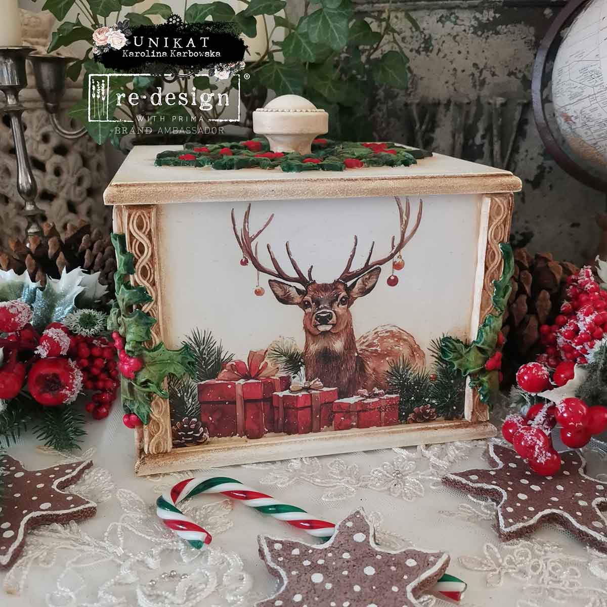 MIDDY TRANSFERS® – YULETIDE NOSTALGIA – 3 SHEETS + 1 BONUS SHEET, 8.5″X11″