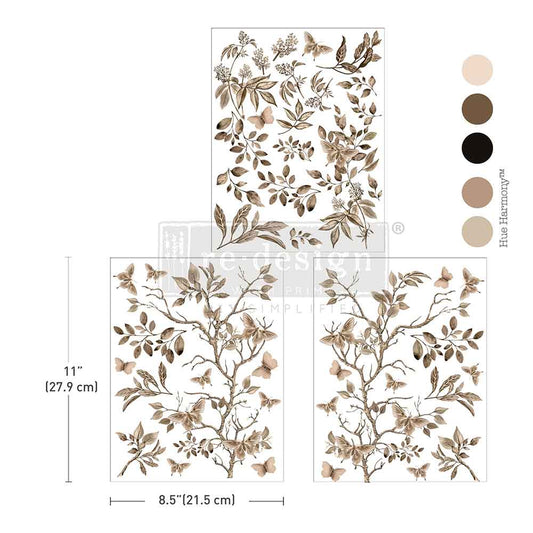 MIDDY TRANSFERS® – QUIET CONTEMPLATION – 3 SHEETS, 8.5″X11″
