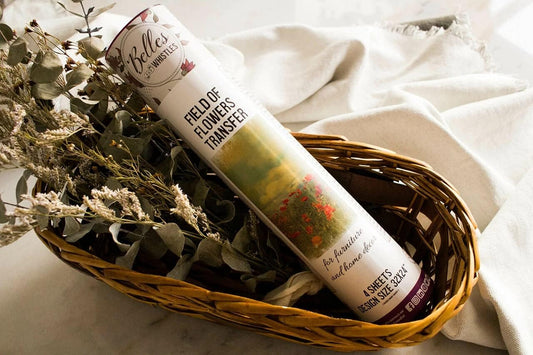 Field of Flowers - Rub-on Transfer