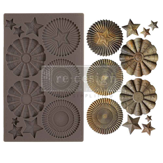 DECOR MOULDS® – RED, WHITE, AND BLUE – 1 PC, 5″ X 8″