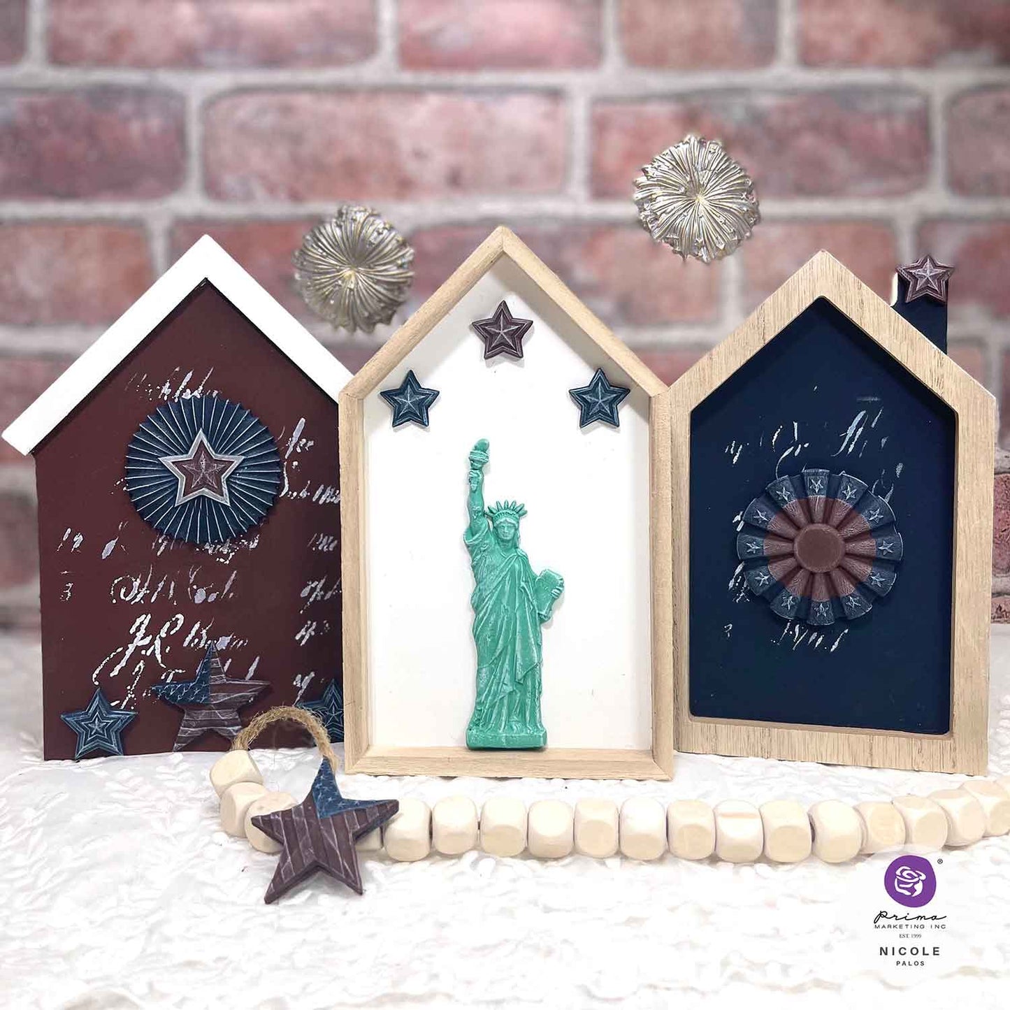DECOR MOULDS® –HAPPY 4TH – 1 PC, 5″ X 8″
