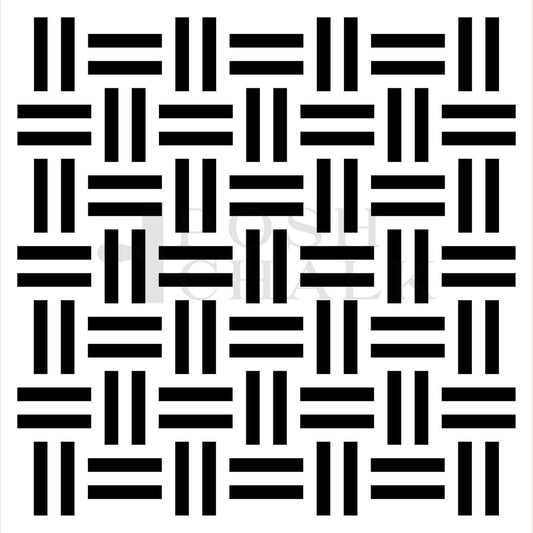 Posh Chalk Posh Weave Stencil 29x30cm (PCS086)