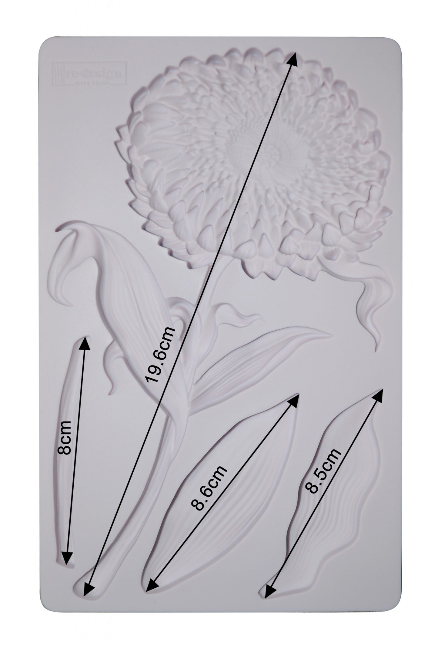 DECOR MOULDS® – GRANDEUR FLORA – 1 PC, 5″ X 8″