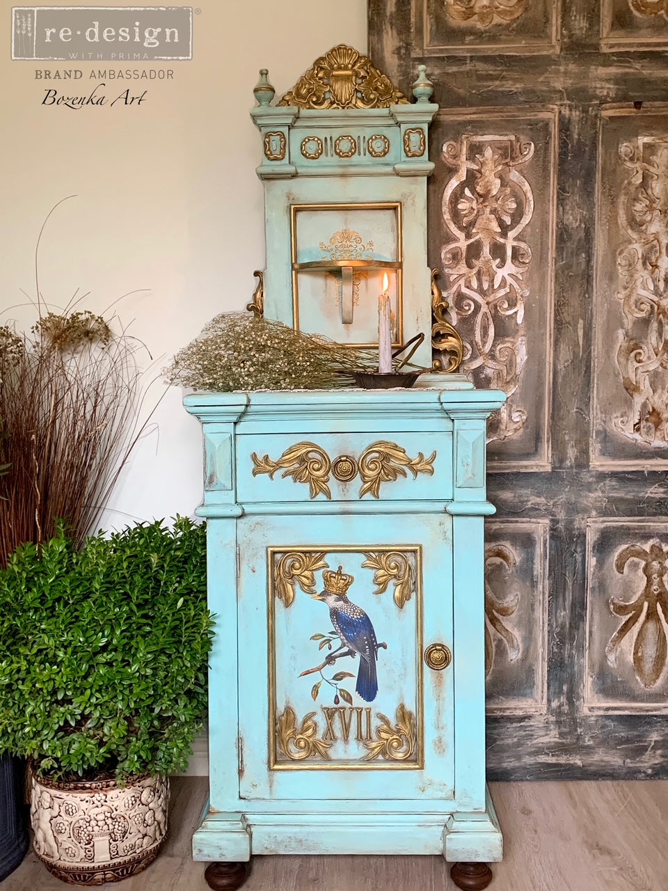 REDESIGN DECOR MOULDS® – ANTIQUE SCROLLS – 8″X5″, 8MM