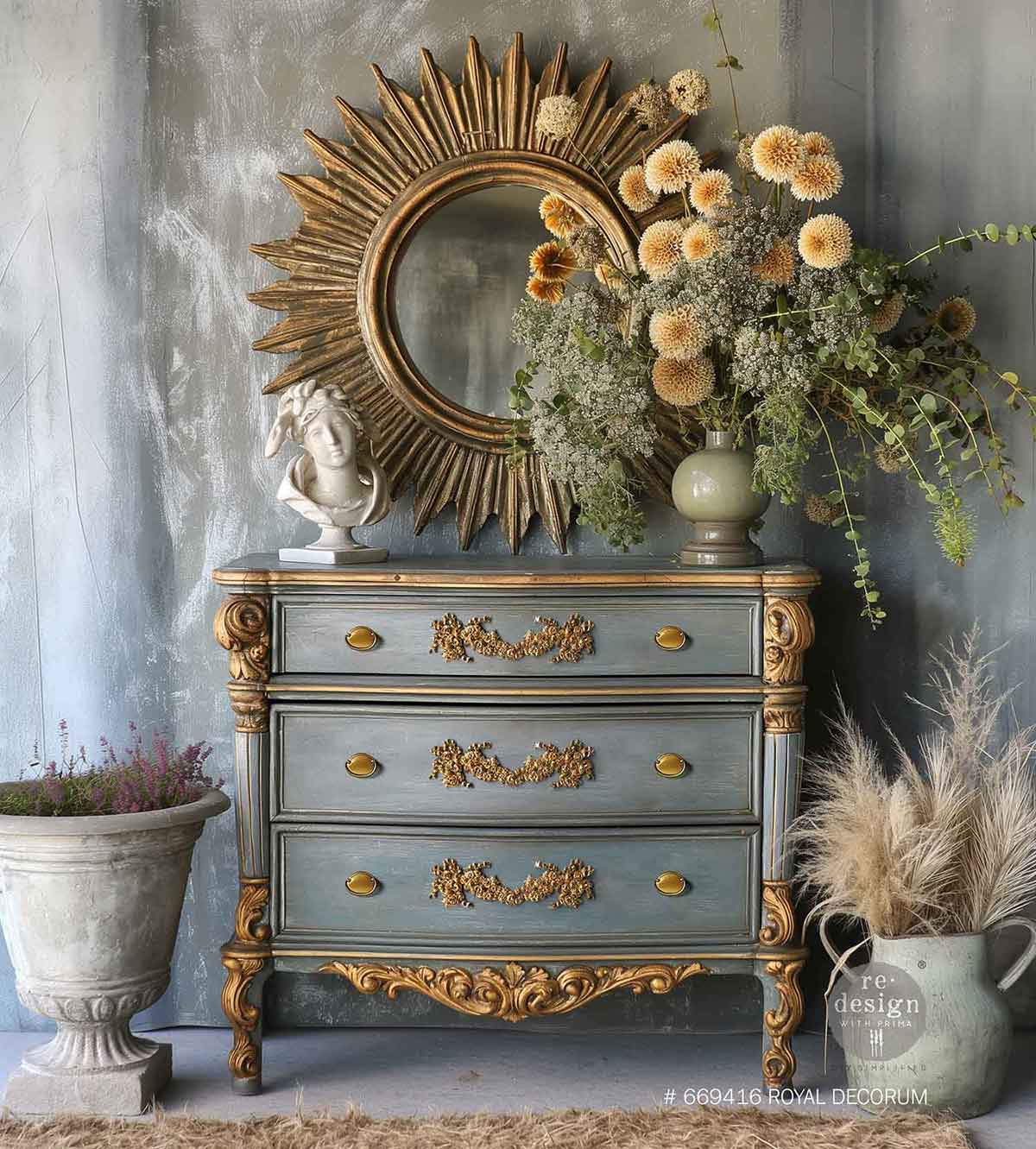 DECOR POLY® – ROYAL DECORUM – 11″X3.3″X0.28″ / 27.9CMX8.4CMX0.71CM