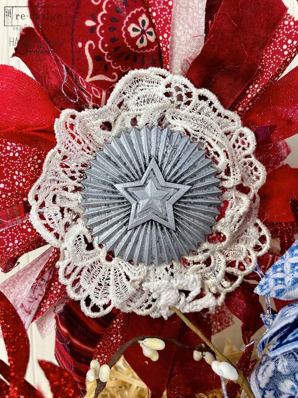 DECOR MOULDS® – RED, WHITE, AND BLUE – 1 PC, 5″ X 8″