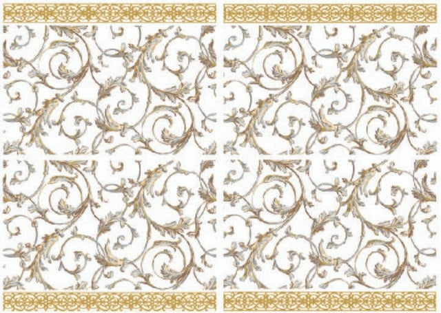 Baroque Swirls - Water Slide Transfer