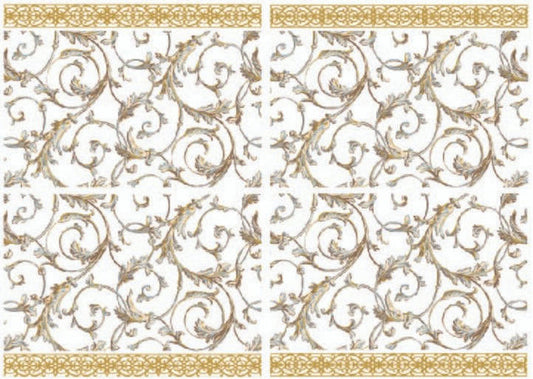 Baroque Swirls - Water Slide Transfer