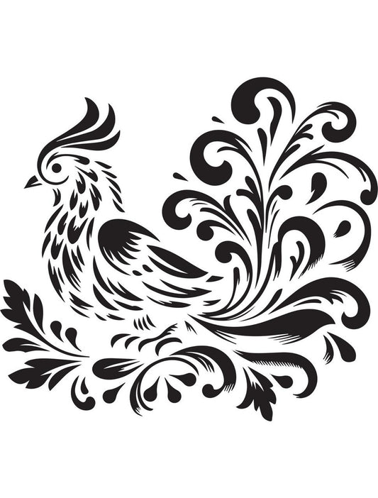 Grand Garden Pheasant - Stencil