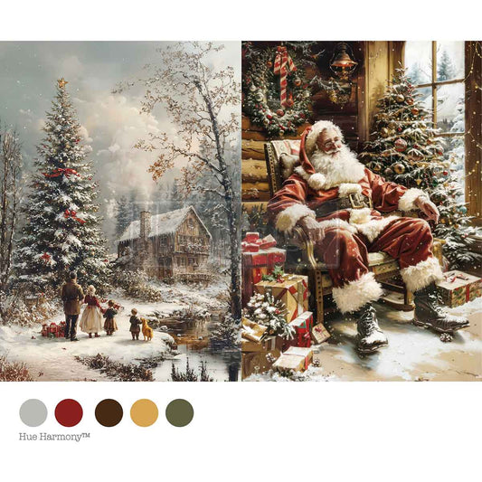 A4 DECOUPAGE – SILENT NIGHT STORIES – 1 SHEET, 8.27″X11.69″