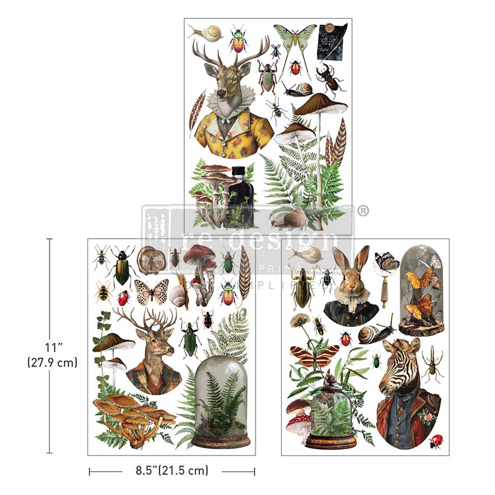 MIDDY TRANSFERS® – EPHEMERA ENCLAVE – 3 SHEETS, 8.5″X11″