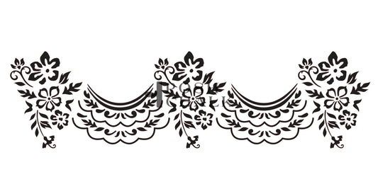 Posh Chalk Swags Galore Stencil 15x30cm (PCS066)