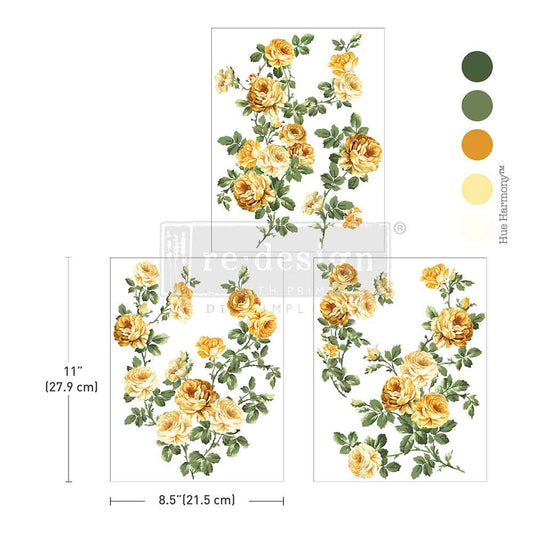 MIDDY TRANSFERS® – BOUQUET DE PROVENCE – 3 SHEETS, 8.5″X11″